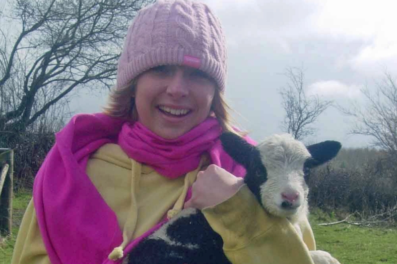 Jacob lamb cuddle